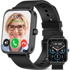 Smart Watch for Men Women 1.89'' HD Smartwatches(Make/Answer Calls) Waterproof Smart watch for Android Phones iPhone Compatible Fitness Tracker with Heart Rate/Sleep/Steps Monitor Digital Mens Watche
