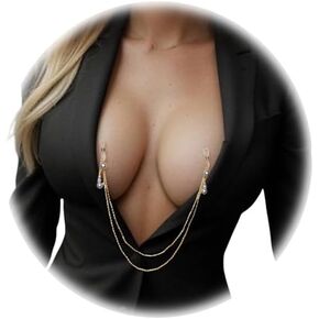 Summer Pearl Bra Chain Jewelry Festival Rave Non Piercing Nipple Chain Jewelry Sexy Lingerie Chest Body Jewelry for Women