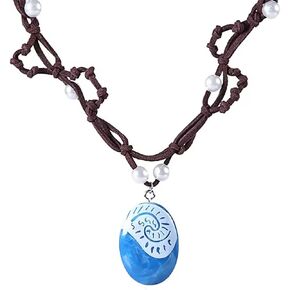Ocean Pendant Necklace Imitation Pearl Necklace Party for Women