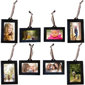 Family Picture Frame Set of 8, Best Gift & Boho Wall Decor, Family Tree, Hanging Picture Frames Ornaments 2x3 (4 Vertical & 4 Horizontal)