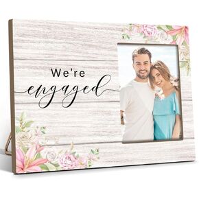 Wedding Picture Frames, Wedding Frames for Couple, Engaged Gifts for Newly Engaged Couples Girlfriend Boyfriend Husband Wife, And So Together They Built a Life They Loved Couple Photo Frame 8x10 -XL05