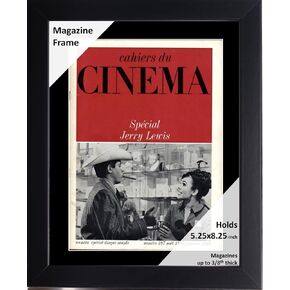 إطارات صور إبداعية مقاس 8.5 × 11.25 إطار مجلة مع زجاج كامل القوة، يحمل ما يصل إلى 1/4 بوصة من الوسائط السميكة مع شماعات مثبتة لسهولة التركيب، إطار أسود مانهاتن مقاس 11 × 14 مع حصيرة سوداء