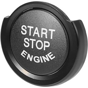 Car Engine Start Stop Button Cap with Ring Kit for BMW 1 2 3 4 Series X1 X2 Black Item Replacement