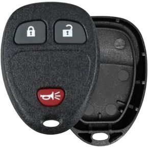 1 Keyless Entry 3 Button Remote Key Fob Shell Case and Button Pad fits 2007-2015 Buick Cadillac Chevy Chevrolet GMC Pontiac Saturn Compatible with: OUC60270 OUC60221 15913420 20869056