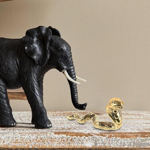 BESPORTBLE 3pcs Snake Ornaments Good Luck Home Decor 2025 Year of The Snake Figurine Chinese Zodiac Animal Statue Lucky Snake Statue Chinese Feng Shui Snake Statue Snake Figure 2025 Brass in Saudi Arabia
