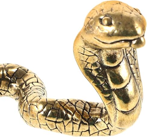 BESPORTBLE 3pcs Snake Ornaments Good Luck Home Decor 2025 Year of The Snake Figurine Chinese Zodiac Animal Statue Lucky Snake Statue Chinese Feng Shui Snake Statue Snake Figure 2025 Brass in Saudi Arabia