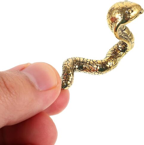 BESPORTBLE 3pcs Snake Ornaments Good Luck Home Decor 2025 Year of The Snake Figurine Chinese Zodiac Animal Statue Lucky Snake Statue Chinese Feng Shui Snake Statue Snake Figure 2025 Brass in Saudi Arabia