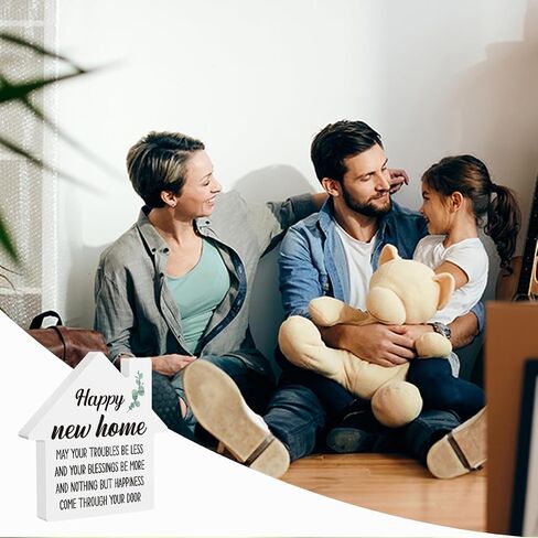 هدايا تدفئة المنزل، ديكور منزلي جديد، ديكورات منزلية جديدة سعيدة، علامة منزلية حلوة، أفضل هدايا تدفئة المنزل للزوجين، صاحب منزل جديد، أفكار هدايا منزلية جديدة 5.9 × 5.9 بوصة in Kuwait
