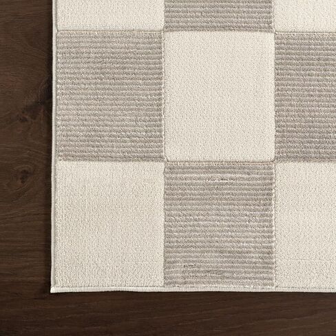 nuLOOM 3' x 5' SuperiorWash Indoor Area Rug, 100% Recycled PET, Machine Washable, Oeko-TEX Certified, Medium Pile, Pet-Friendly, Kailani Geometric Green in Saudi Arabia