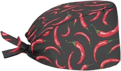 Working Cap with Buttons and Sweatband Adjustable Tie Back for Women Men Unisex, One Size Turban Scrub Hats in Saudi Arabia