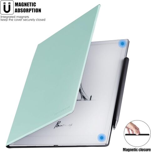 BOZHUORUI Magnetic Case for Onyx Boox Go 10.3 Tablet (2024 Released) - Ultrathin Lightweight Book Folio Cover with Auto Sleep/Wake (Dark Blue) in Kuwait