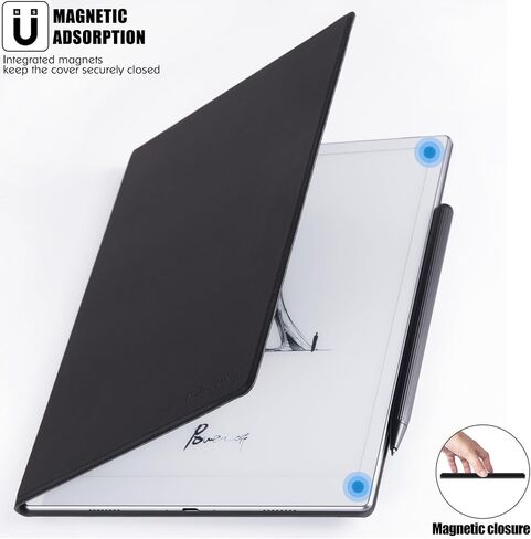 BOZHUORUI Magnetic Case for Onyx Boox Go 10.3 Tablet (2024 Released) - Ultrathin Lightweight Book Folio Cover with Auto Sleep/Wake (Dark Blue) in Kuwait