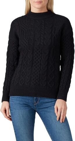 VOX LUX Rent The Runway Pre-Loved Black Cable Knit Sweater in Saudi Arabia
