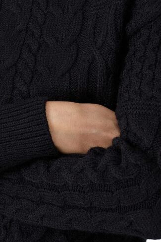 VOX LUX Rent The Runway Pre-Loved Black Cable Knit Sweater in Saudi Arabia
