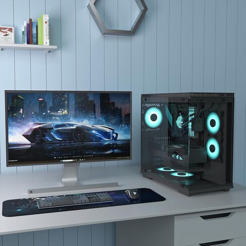 Sirlyr PSU Cable Extension,Customed Pre-Bend PC Power Supply Cable,1x 24 Pin ATX / 1x 8 (4+4) Pin EPS/Longer 2X 8 (6+2) Gold-Plated Pin Pcie,Nylon Sleeved Chartreuse Black,4 Kits in Kuwait