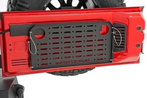 Rough Country Folding Rear Tailgate Table for 2007-2018 Jeep Wrangler JK - 10630 , Black in Saudi Arabia