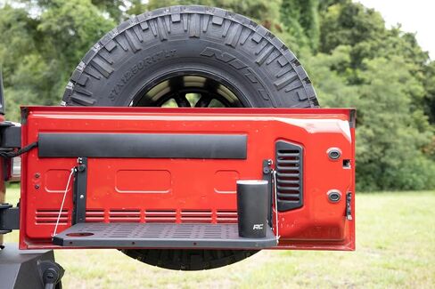 Rough Country Folding Rear Tailgate Table for 2007-2018 Jeep Wrangler JK - 10630 , Black in Saudi Arabia