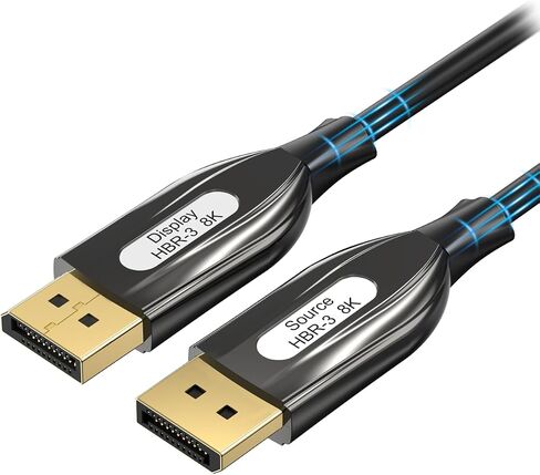 Displayport Cable 1.4, Display Port 1.4 Cable [8K 60Hz, 4K 144Hz, 2K 240Hz 165Hz 144Hz], Braided DP Cord 32.4Gbps DSC 1.2 HBR3 HDR HDCP FreeSync G-Sync, Gaming Monitor PC Laptop Graphics 5FT in Saudi Arabia