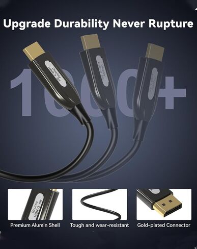 Displayport Cable 1.4, Display Port 1.4 Cable [8K 60Hz, 4K 144Hz, 2K 240Hz 165Hz 144Hz], Braided DP Cord 32.4Gbps DSC 1.2 HBR3 HDR HDCP FreeSync G-Sync, Gaming Monitor PC Laptop Graphics 5FT in Saudi Arabia