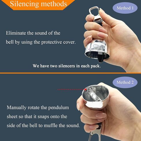 Loud Bear Bell with Silencer | Hiking Accessories | Emergency Whistle & Copper Bell for Hiking, Backpacking, Survival, Biking, Fishing, Climbing, Camping in Saudi Arabia