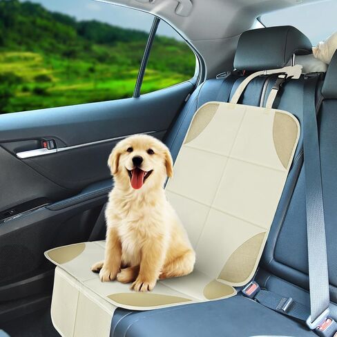 Musclez Car Seat Protector for Child Car Seat, 1 Pack Baby Car Seat Cover Waterproof 600D Fabric Padding Non-Slip Backing 2 Mesh Pockets, Carseat Protector for Travel Vehicles Baby Pets in Saudi Arabia