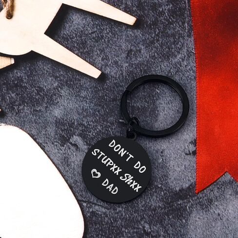 Gag Gifts for Teen Kids Don't Do Stupid Shit Keychain Stocking Stuffers Graduation Gift for Daughter from Mom Dad in Saudi Arabia