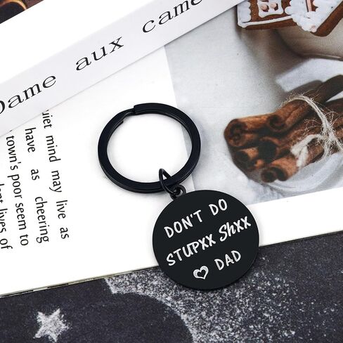 Gag Gifts for Teen Kids Don't Do Stupid Shit Keychain Stocking Stuffers Graduation Gift for Daughter from Mom Dad in Saudi Arabia