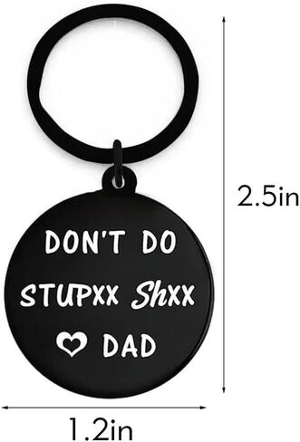 Gag Gifts for Teen Kids Don't Do Stupid Shit Keychain Stocking Stuffers Graduation Gift for Daughter from Mom Dad in Saudi Arabia