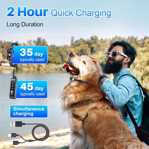 Dog Shock Collar - 4300FT Dog Training Collar with Remote,Shock-Lock,Light for Night Walks, Innovative IPX7 Waterproof with 4 Training Modes, Rechargeable E-Collar for 8-150 LBS in Saudi Arabia
