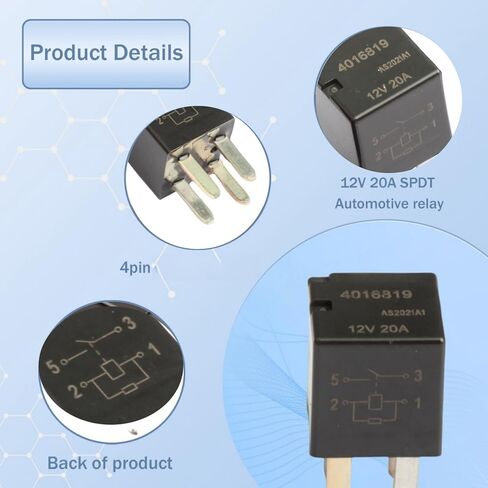 2 قطعة 4016819 DC12V 20A 4 دبابيس مرحلات السيارات in Kuwait
