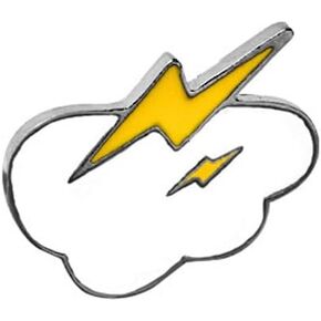 Lightning And Clouds Brooch Rocket Ship Badge Fan Cosplay Jewelry Video Game Peripheral Gifts Drip Oil Painted Enamel Pins Suitable for Hats Jackets Canvas Bags