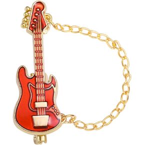 Guitar Tassel Chain Brooch Pin Cute Enamel Musical Instrument Badges on Backpack Guitar Brooches Badges Pins Present Gifts Accessories Brooch in Kuwait