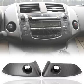 Rav4 Central Dashboard Cover Strip Trim for Toyota RAV4 Base Limited EV Sport 2006 2007 2008 2009 2010 2011 2012 Center Instrument Cluster Finish Panel Trim Replace # 55413-42070-B0 55412-42060-B0