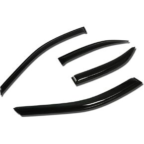Auto Dynasty 4Pcs Tape-On Window Vent Visor Deflector Rain Guard Compatible with Toyota Camry 2002-2006, Acrylic