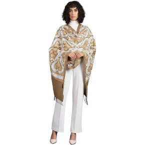 Zamour Indian Embroidery Stole Scarf Wrap, Indo Western Patterns, Warm Full Size Wrap with Aari Nalki Embroidery 30x80 inches