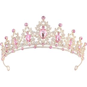 Crystal Crown and Tiara For Women - Rhinestone Headband For Princess Girls,Bridal Hair Accessories For Weddings Birthday