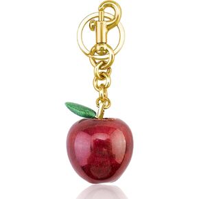 Apple Keychain Gifts For Women Purse Bag Charm Cute Keychain Accessories For Women Bag Charms For Handbags Purse Cute Women Mothers Valentines Day Christmas Birthday Gifts