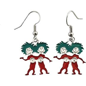 1 Pair Anime Metal Earrings stud Gifts for woman