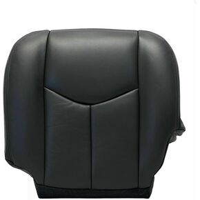 Driver Bottom Top Leather Seat Cover Dark Gray Fit for Chevy Silverado GMC Sierra Tahoe Suburban Avalanche 2003 2004 2005 2006