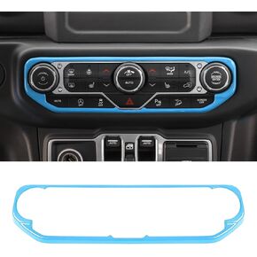 RT-TCZ Air Conditioning Dashboard Center Console Control Trim Panel Cover Interior Accessories Decoration Trim Kit for 2018-2022 Jeep Wrangler JL JLU & Jeep Gladiator JT (Carbon Fiber Grain)