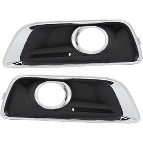 Bumper Lower Fog Light Frame Cover,1pair Fog Light Cover Grille Bezel Left Right Fog Light Frame Replacement for Malibu 2012 to 2015