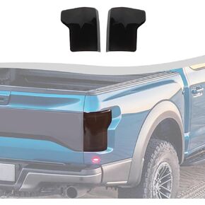غطاء حماية لمصباح الضوء الخلفي مناسب لسيارة Ford F150 2015-2020، طقم إكسسوارات خارجية لإطار الضوء الخلفي قطعتين (أسود مدخن) in Kuwait