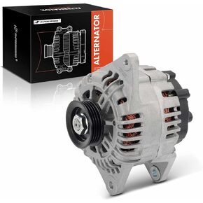 A-Premium Alternator Compatible with Hyundai Santa Fe 2003-2004, Sonata 2003-2005 & Kia Optima 2003-2005, 2.4L, 12V 110A 4-Groove Pulley Clockwise, Replace# 3730038400, A0002655009