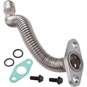 5.9L Oil Return Drain Line, Engine Turbocharger Oil Return Hose Line 5135786AB, 3970875, Turbo Oil Return Pipe Tube Compatible with Dodge Compatible with Cummins 5.9L Diesel 2004 2005 2006 2007