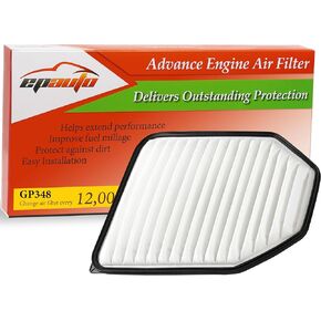 EPAuto GP348 (CA10348) بديل لفلتر هواء لوحة كرايسلر/جيب لسيارة Wrangler (2007-2017)، Wrangler JK (2018)