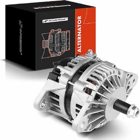 A-Premium Alternator Compatible with Truck 28SI J-180 Short Hinge Heavy Duty, 200Amp 12Volt Clockwise