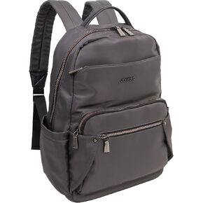 Joan & David Twill Nylon Workbook Laptop Backpacks, Jdb1039-027-charcoal, Travel Backpacks