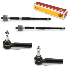 Metrix Premium Chassis Parts - 4 PC Inner & Outer Tie Rod End Kit Fits 10-17 Chevrolet Equinox, 10-17 GMC Terrain, Replacement EV801158, ES800640, Made in Europe
