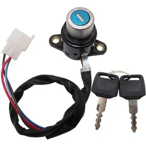 Ignition Key Switch and 2 Keys, Fit for Honda VT1100C Shadow Spirit 2001-2007, VT1100C2 Shadow Sabre 2000-2007, VT1100C3 Shadow Aero 2001-2002,Replaces Part Number 35100-MCK-A00