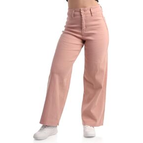 dollhouse Women's Jeans - Wide Leg Flare Cargo Jeans - Straight Leg Loose Cut Denim Pants with Cargo Pockets for Women (1-13)